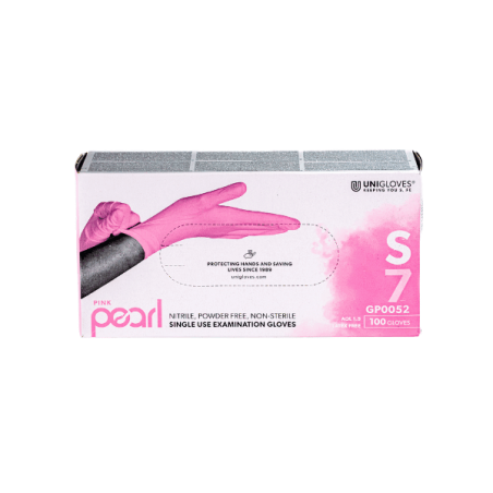 Unigloves Pearl Pink Nitrile Gloves Small Box of… | Veyessa